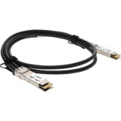 Axiom 400GBASE-CU QSFP-DD Passive DAC Cable - 8.20 ft Twinaxial Network Cable for Network Device, Router, Switch - First End: 1 x QSFP-DD Network - Second End: 1 x QSFP-DD Network - 400 Gbit/s - Black QDD-400-CU2.5M-AX