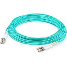 AddOn 5m QK734A Compatible LC (Male) to LC (Male) Aqua OM4 Duplex Fiber OFNR (Riser-Rated) Patch Cable - 100% compatible and guaranteed to work - TAA Compliance QK734A-AO