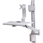 CTA Digital Wall Mount for Workstation, Keyboard, CPU, LCD Monitor, Computer - 1 Display(s) Supported40" Screen Support - 52.91 lb Load Capacity - TAA Compliance QPC-WMPW