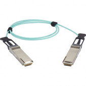 Black Box QSFP+ 40Gbps Active Optical Cable (AOC) - Cisco QSFP-H40G-AOCxM Compatible - 6.56 ft Fiber Optic Network Cable for Network Device - First End: 1 x QSFP+ Male Network - Second End: 1 x QSFP+ Male Network - 40 Gbit/s - Aqua QSFP-H40G-AOC2M-BB