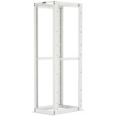 Panduit Four Post Rack - For LAN Switch, Patch Panel - 52U Rack Height - Floor Standing Open Frame - White - Steel - 2500 lb Static/Stationary Weight Capacity - TAA Compliance R4P3696WH
