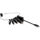Comprehensive Connector Adapter Kit - Foam, Rubber, Steel, Polyethylene, ABS, Plastic - Black RING-4