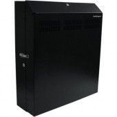 Startech.Com Wallmount Server Rack with Dual Fans and Lock - Vertical Mounting Rack for Server - 4U - Vertically mount your server or networking equipment to a wall with lock and key for maximum security - Universally compatible with rack-mount servers &a