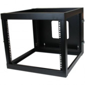 Startech.Com 8U 22in Depth Hinged Open Frame Wallmount Server Rack - Wall-mount your server or networking equipment with a hinged rack design for easy access and maintenance - 8u Wallmount Rack - 8u Wall Mount Rack - Wall Mount Open Rack - Wallmount Serve