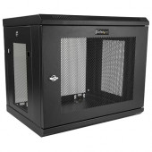 Startech.Com 9U Wallmount Server Rack Cabinet - Wallmount Network Cabinet - 14.6 in Deep - Wall-mount your server equipment flush against the wall with this 9U server rack - Comes fully assembled with a 1U shelf and 3 meter cable tie - Adjustable mounting