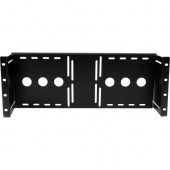 Startech.Com Universal VESA LCD Monitor Mounting Bracket for 19in Rack or Cabinet - Black - RoHS, TAA Compliance RKLCDBK