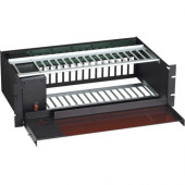 Black Box Interface Converter Rack, 16-Card Rack - 3U Rack Height - Rack-mountable RM005