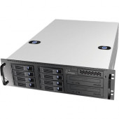 Chenbro 3U General Purpose Server Chassis - Rack-mountable - Metal - 3U - 11 x Bay - 4 x 3.15" x Fan(s) Installed - 760 W - Power Supply Installed - ATX, SSI EEB Motherboard Supported - 29.10 lb - 6 x Fan(s) Supported - 2 x External 5.25" Bay - 