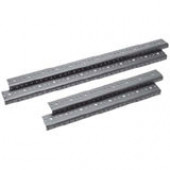 Middle Atlantic Products RRF Series Full Hole Rackrail - Steel - Black RRF12