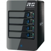 HighPoint RocketStor 6414S Drive Enclosure - 6Gb/s SAS Host Interface - 4 x HDD Supported - 4 x 2.5"/3.5" Bay - Aluminum RS6414S