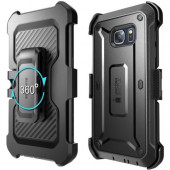 I-Blason Unicorn Beetle Pro Carrying Case (Holster) Smartphone - Black - Impact Resistant, Shock Resistant, Dust Resistant Port, Debris Resistant Port - Polycarbonate, Thermoplastic Polyurethane (TPU) - Belt Clip S-S7E-UBP-BK