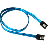Bytecc UV Blue Serial ATA III 6Gbps Cable w/Locking Latch - 1.50 ft SATA Data Transfer Cable - First End: 1 x Male SATA - Second End: 1 x Male SATA - 768 MB/s - Blue SATA-318UVB