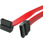 Startech.Com 24in SATA to Right Angle SATA Serial ATA Cable - Female SATA - Female SATA - 24 - Red SATA24RA1