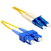 ENET 6M SC/LC Duplex Single-mode 9/125 OS1 or Better Yellow Fiber Patch Cable 6 meter SC-LC Individually Tested - Lifetime Warranty SCLC-SM-6M-ENC