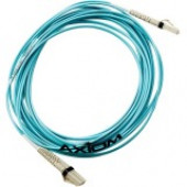 Accortec Fiber Optic Duplex Network Cable - 32.81 ft Fiber Optic Network Cable for Network Device - First End: 2 x LC Male Network - Second End: 2 x LC Male Network - 10 Gbit/s - 50/125 &micro;m - Aqua LCLC10GA-10M