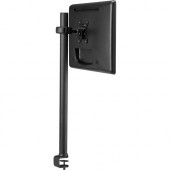 Atdec SD 29.5in pole desk mount with one display head - Loads up to 26.5lb - VESA 75x75, 100x100 - Quick display release - 20&deg; angle adjustment - Landscape/portrait rotation - QuickShift&trade; lever mechanism - Bolt through, desk clamp option