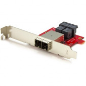 Startech.Com Mini-SAS Adapter - Dual SFF-8643 to SFF-8644 - with Full and Low-Profile Brackets - 12Gbps - TAA Compliance SFF86448PLT2