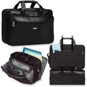 Solo Classic Carrying Case (Briefcase) for 16" Notebook - Black - Ballistic Polyester Body - Shoulder Strap, Handle - 12.8" Height x 18.3" Width x 6" Depth - 1 Pack SGB3004