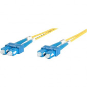 Startech.Com 2m Fiber Optic Cable - Single-Mode Duplex 9/125 - LSZH - SC/SC - OS1 - SC to SC Fiber Patch Cable - SC Male - SC Male - 6.56ft - Yellow SMFIBSCSC2