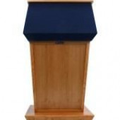 AmpliVox SN3040 - Patriot Lectern - Skirted Base - 51" Height x 31" Width x 23" Depth - Clear Lacquer, Mahogany - Hardwood Veneer, Solid Hardwood SN3040-MH