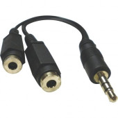 Professional Cable ST35-SPLIT Stereo Audio Splitter Cable - Audio Cable - First End: 1 x Mini-phone Male Stereo Audio - Second End: 2 x Mini-phone Female Stereo Audio - Splitter Cable ST35-SPLIT