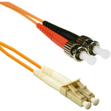 ENET Fiber Optic Network Cable - 3.28 ft Fiber Optic Network Cable for Network Device - ST Male Network - LC Male Network - 62.5/125 &micro;m - Orange STLC-1M-ENT