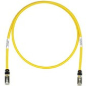 Panduit Category 6a S/FTP Network Cable - 25 ft Category 6a Network Cable - First End: 1 x RJ-45 Male Network - Second End: 1 x RJ-45 Male Network - 10 Gbit/s - Patch Cable - Shielding - 26 AWG - Yellow, Black - 1 - TAA Compliance STP6X25YL