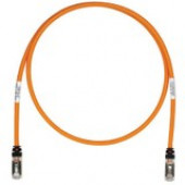 Panduit Cat.6a S/FTP Patch Network Cable - 1 ft Category 6a Network Cable for Network Device - First End: 1 x RJ-45 Male Network - Second End: 1 x RJ-45 Male Network - Patch Cable - Shielding - 26 AWG - Orange - 25 - TAA Compliance STP6X1OR-Q