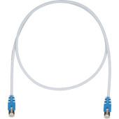 Panduit Cat.5e F/UTP Network Cable - 3.28 ft Category 5e Network Cable - First End: 1 x RJ-45 Male Network - Second End: 1 x RJ-45 Male Network - Patch Cable - Shielding - 26 AWG - Blue, International Gray STPCH1MBBU