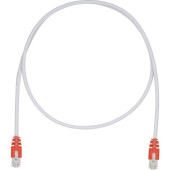Panduit Cat.5e F/UTP Network Cable - 3.28 ft Category 5e Network Cable - First End: 1 x RJ-45 Male Network - Second End: 1 x RJ-45 Male Network - Patch Cable - Shielding - 26 AWG - Red, International Gray - TAA Compliance STPCH1MBRD