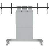 Video Furniture International VFI SYZ90 Mobile Height Adjustable Stand - Up to 70" Screen Support - 290 lb Load Capacity - 74.8" Height x 58.3" Width x 30" Depth - Metal - Gray SYZ90-D