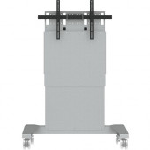 Video Furniture International VFI SYZ90 Mobile Height Adjustable Stand - Up to 70" Screen Support - 290 lb Load Capacity - 74.8" Height x 43" Width x 30" Depth - Metal - Gray SYZ90-S