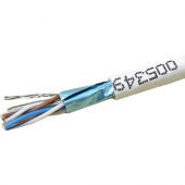 Weltron CAT5e Solid Shielded Plenum (CMP) Network Cable - 1000 ft Category 5e Network Cable for Network Device - First End: 1 x Bare Wire - Second End: 1 x Bare Wire - Shielding - 24 AWG - White T2404L5EPSH