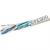 Weltron Cat5E Solid Shielded Riser (CMR) 4 Pair Cable - 1000 ft Category 5e Network Cable for Network Device - Bare Wire - Bare Wire - Shielding T2404L5ESH