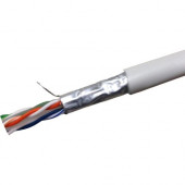Weltron CAT6 Stranded Shielded (CMR) Network Cable - 1000 ft Category 6 Network Cable for Network Device - First End: 1 x Bare Wire - Second End: 1 x Bare Wire - Shielding - 23 AWG - White T2404L6PASH