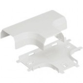 Panduit T-45 Tee Fitting, White - White - 1 Pack - Polyvinyl Chloride (PVC) - TAA Compliance T45TWH