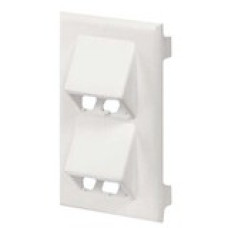 Panduit T70FV4EI 4 Socket Single Gang Faceplate Module - 4 x Total Number of Socket(s) - 1-gang - Electric Ivory - TAA Compliance T70FV4EI