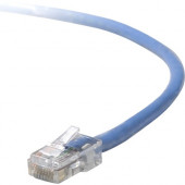 Belkin Cat.5e UTP Patch Cable - RJ-45 Male Network - RJ-45 Male Network - 14ft - Blue TAA791-14-BLU-S
