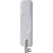 Taoglas Apex II TG.35 White Ultra-Wide Band 4G LTE Dipole Terminal Antenna Hinged SMA(M) - 1.57 GHz, 1.71 GHz, 1.92 GHz, 2.40 GHz, 2.50 GHz, 4.80 GHz, 698 MHz to 1.61 GHz, 1.99 GHz, 2.17 GHz, 2.50 GHz, 2.70 GHz, 6 GHz, 960 MHz - Cellular Network, Wireless