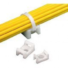 PANDUIT Cable Tie Mount - Cable Tie Mount - Natural - 100 Pack - TAA Compliance TM2A-C