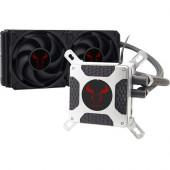 RIOTORO 240mm Dual-fan Liquid CPU Cooler - 2 x 120 mm - 2 x 83.9 CFM - 38.4 dB(A) Noise - Socket H3 LGA-1150, Socket H4 LGA-1151, Socket H2 LGA-1155, Socket H LGA-1156, Socket B LGA-1366, Socket R LGA-2011, Socket LGA 2011-v3, Socket AM2 PGA-940, Socket A