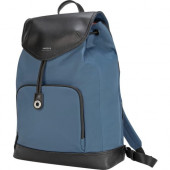 Targus Newport TSB96403GL Carrying Case (Backpack) for 15" Notebook - Blue - Water Resistant - Twill Nylon, Leatherette, Polyurethane, Woven - Trolley Strap, Shoulder Strap, Handle - 16.7" Height x 11.8" Width x 5.3" Depth TSB96403GL