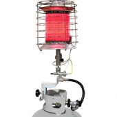 World Marketing Of America DuraHeat Propane (LP) 360&deg; Tank Top Heater - Infrared - Gas - Propane - 8792.13 W to 11.72 kW - 3 x Heat Settings - Portable - Silver TT360