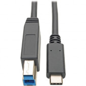 Tripp Lite U422-006 USB Type-C to USB Type-B Cable, 6 ft. - USB for Ultrabook, Docking Station, Printer, Tablet, Scanner, Smartphone, Chromebook, External Hard Drive, MacBook, Notebook, Wall Charger - 640 MB/s - 6 ft - 1 x Type C Male USB - 1 x Type B Mal