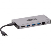 Tripp Lite U442-DOCK5D-GY Docking Station - for Notebook/Tablet/Smartphone - 100 W - USB Type C - 3 x USB 3.0 - Network (RJ-45) - HDMI - Thunderbolt - Wired U442-DOCK5D