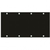 Middle Atlantic Products UCP Blanking Panel - Steel - Black - 2U Rack Height - 3.5" Height - 6.8" Width UCPB2