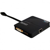 Plugable HDMI up to 2560x1440 and DVI / VGA 1920x1200. Supports Windows 10, 8.1, 7, XP - 1 Pack - 1 x DVI, 1 x HDMI, DVI, HDMI USB3-3900DHE