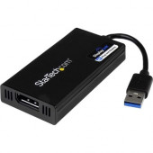 Startech.Com USB 3.0 to 4K DisplayPort External Multi Monitor Video Graphics Adapter - DisplayLink Certified - Ultra HD 4K - 2.50" DisplayPort/USB A/V Cable for Projector, Monitor, HDTV, Audio/Video Device, Notebook - First End: 1 x Type A Male USB -