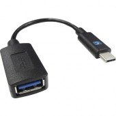 Comprehensive Type C Male to USB 3.0A Female Adapter Cable-4" - 4" USB Data Transfer Cable for Keyboard, Mouse, Flash Drive, Portable Hard Drive, Smartphone, Tablet, Solid State Drive - First End: 1 x Type A Female USB - Second End: 1 x Type C M