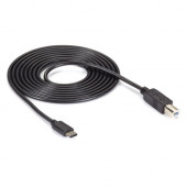 Black Box USB 3.1 Cable - Type C Male to USB 2.0 Type B Male, 2-m (6.5-ft.) - 6.56 ft USB-C/USB-B Data Transfer Cable for Printer, Computer, Scanner, Notebook, Hub, External Hard Drive - First End: 1 x Type C Male USB - Second End: 1 x Type B Male USB - 4